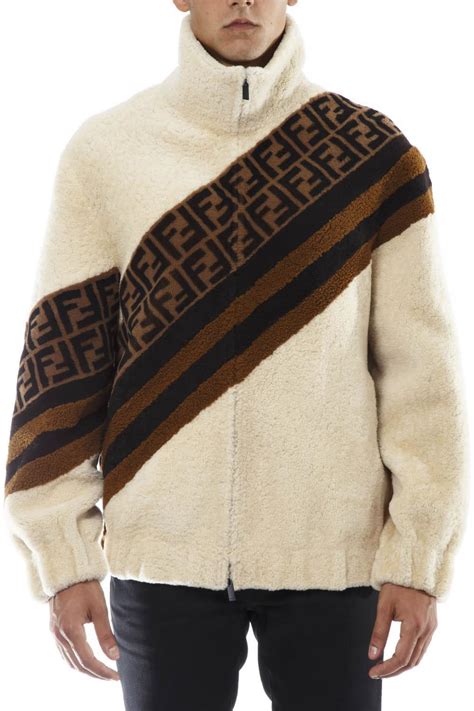 fendi men's ff shearling-collar jacket 3 980.00|Jackets & Suits .